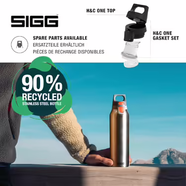 SIGG - Insulated Drinking Bottle - Thermos Flask Hot & Cold One - With Tea Strainer - Leak-proof - BPA-free - 18/8 Stainless Steel - 0.55 L
