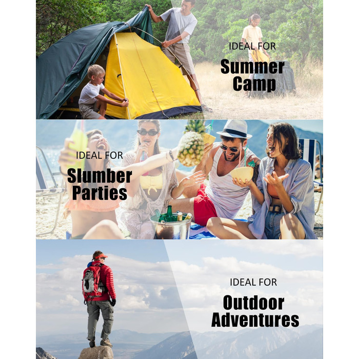 Lightweight Waterproof Sleeping Bag for Adults - Cold Weather Sleeping Bag for Camping, Hiking, and Outdoor Travel | Compression Bag Included