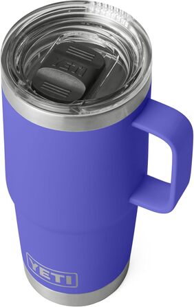 Термокружка YETI Rambler 20oz з нержавіючої сталі, ізольована вакуумною технологією, кришкою Stronghold, колір Ultra Marine Violet