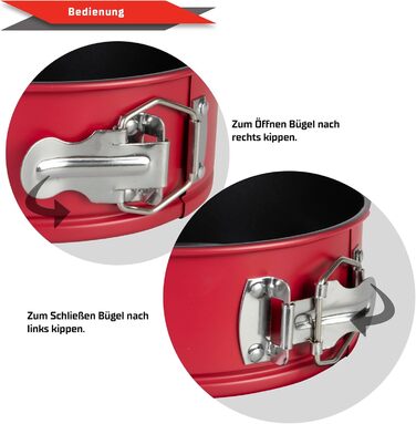 Форма для випічки Wenco Premium Mini-Springform, Ø 18 см, круглі, антипригарне покриття, вуглецева сталь, м'ятно-зелений (версія 2022)