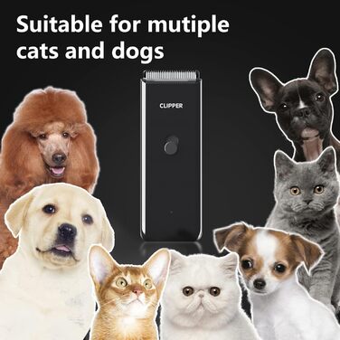 Професійний набір для грумінгу котів та собак Favrison: тиха машинка для стрижки, бездротовий триммер, зелений