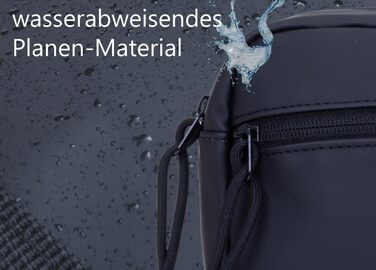 Сумка на пояс Wimmerl: водонепроникна, унісекс, чорна, з ключницею