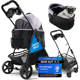 Візок для собак до 10 кг, прогулянковий для маленьких собак та котів, складаний, рожевий