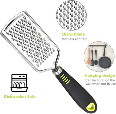 Набір терок для сиру та овочів з нержавіючої сталі, 4 шт. (великі, середні, дрібні, цитрусові)