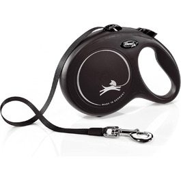 Рулетка для собак Flexi Classic L 8 м чорна, до 50 кг