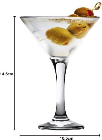 Бокали для Мартіні Rink Drink 175 мл (24 шт) - Стильні келихи для коктейлів, джину, вина та шампанського для вечірок та ресторанів