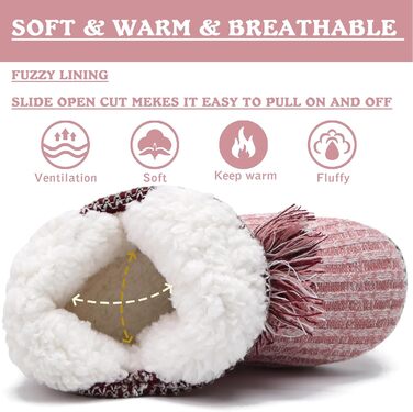 Тапочки халатні жіночі COFACE Lammfell – теплі халатні тапочки з овечої вовни, зимові, плюшеві, з підкладкою, халатні чоботи, комфортні пантофлі 39/40 EU, Dunkerosa