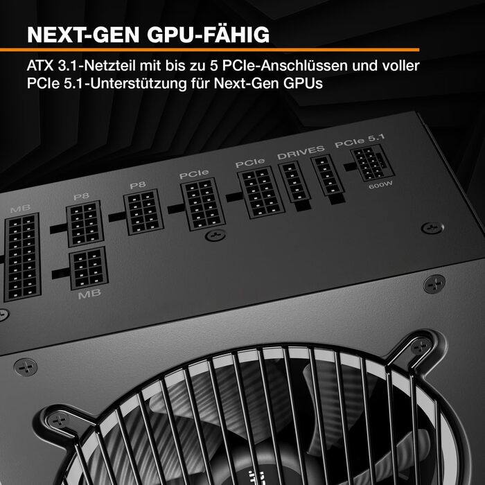 Блок живлення be quiet! Pure Power 13 M 750W, ATX 3.1, 80+ Gold, повністю модульний