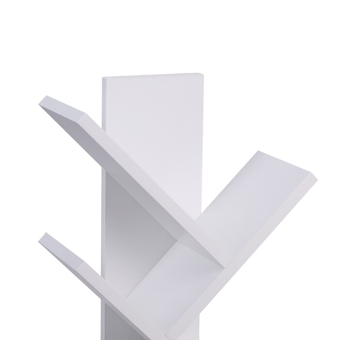 Relaxdays White Bookshelf in Tree Shape