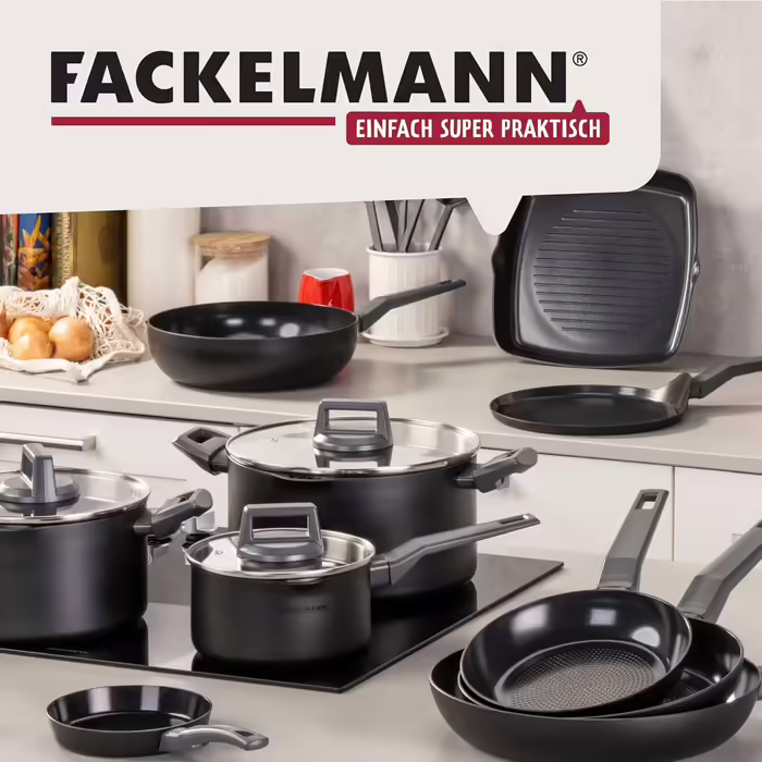 Fackelmann 28cm Statement – Ceramic Coated Frying Pan - Recycled Aluminum with Non-Stick Coating – Suitable for All Cooktops Including Induction, PFAS-Free (28 cm, Frying Pan)