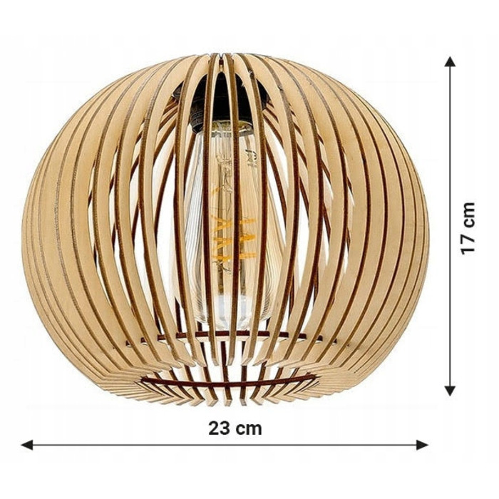 Підвісна LED-лампа ONE Loft: дерево, 3 точки освітлення, цоколь E27