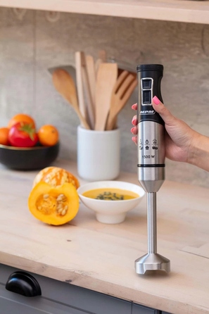 Ручний блендер MPM MBL-34M, 1500 Вт, чорний