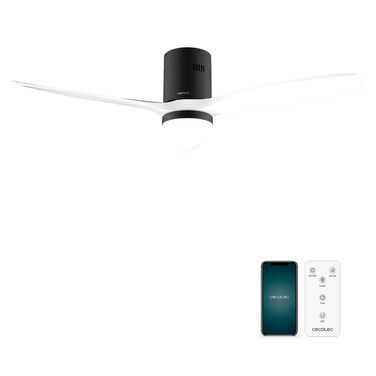 Стельовий вентилятор Cecotec Aero 5600 Aqua White/Black 132 см з LED підсвіткою 20W, Wi-Fi, 6 швидкостей, таймер, режим зима/літо