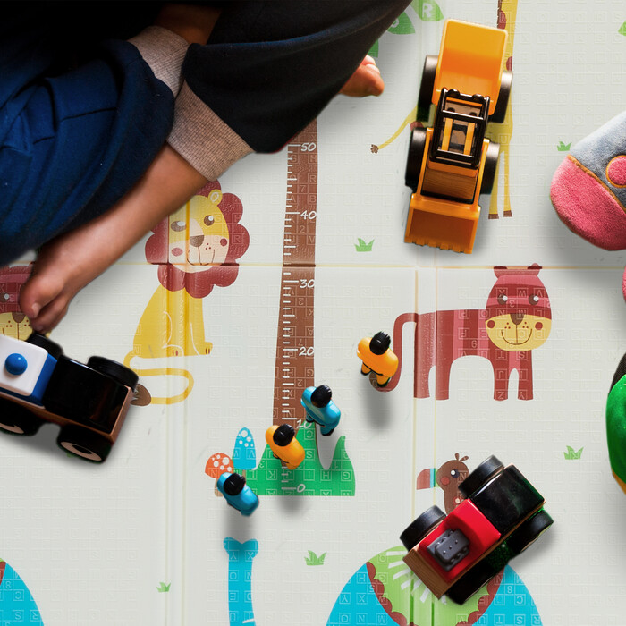 Relaxdays Foldable Play Mat with Animals