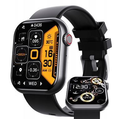 Смарт-годинник Bartomtime eTech58PRO Kardiowatch, унісекс, чорний