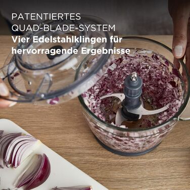 Електричний міні-подрібнювач Kenwood Easy Chop CHP61.100WH, білий (0,6 л, 500 Вт)