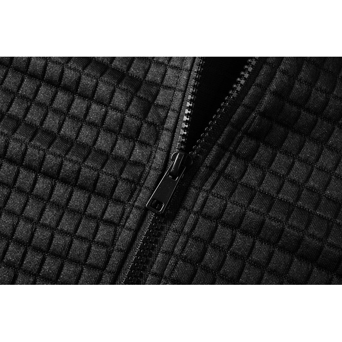 Світшот JMIERR для чоловіків з капюшоном, з довгим рукавом, вафельний візерунок, чорний, XXL