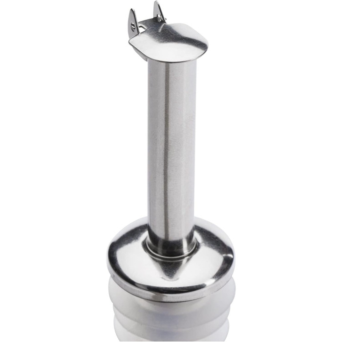 Виливний носик для пляшок Westmark 2 шт. з металу (нержавіюча сталь), з пробкою, для спиртних напоїв, олії, оцту, з повітряною трубкою, сріблястий