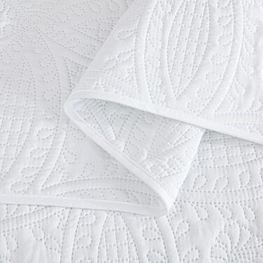 Комплект декоративних покривал Chezmoi Collection Austin (3 шт., Queen, білий)