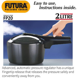 Швидковарка Hawkins Futura з нержавіючої сталі, чорна (2 літри)