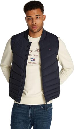 Жилет чоловічий Tommy Hilfiger Mix Quilt водонепроникний, великий розмір 3XL, колір Blue (Desert Sky)