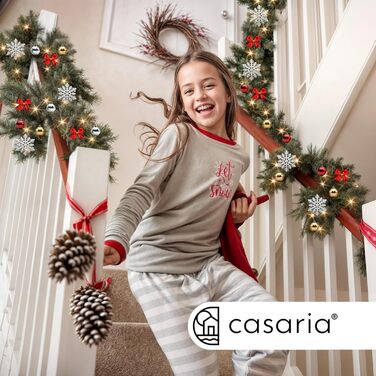 Гірлянда святкова CASARIA 5м, 100 LED, тепле біле світло, для декору приміщень та вулиці