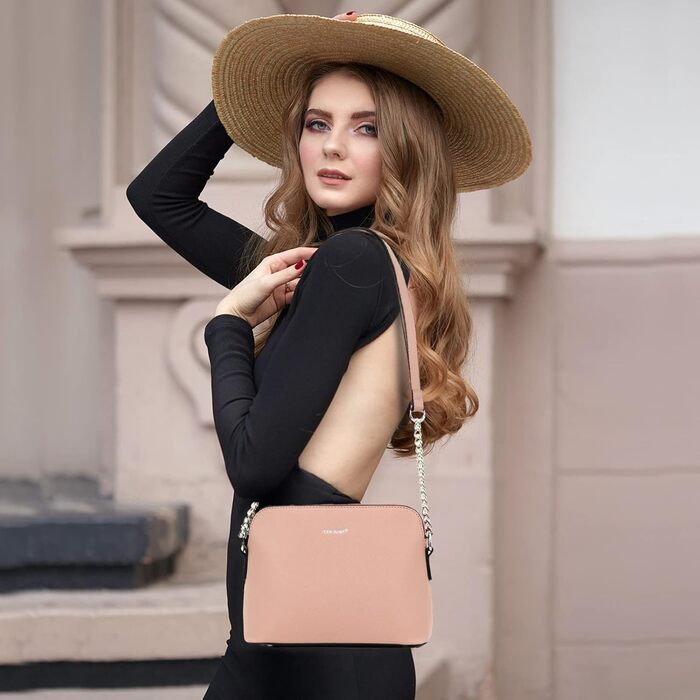 Сумка жіноча TANTOMI через плече крос-боді ланцюжкова Altrosa (Рожева) - елегантна вечірня сумочка