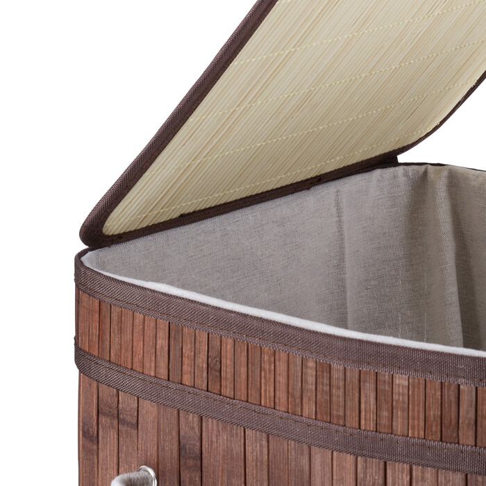 Relaxdays Folding Laundry Basket Bamboo