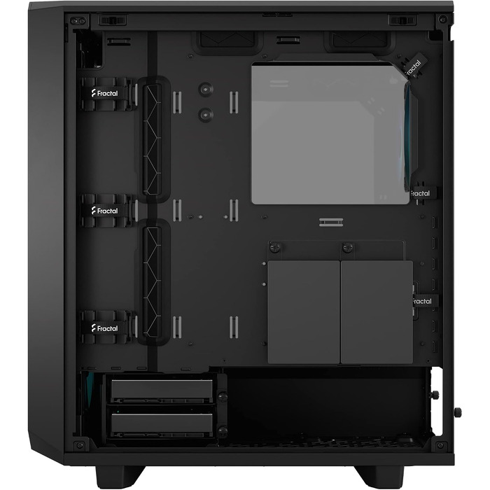 Корпус для ПК Fractal Design Meshify 2 Compact Black ATX Mid Tower, RGB, загартоване скло (Light Tint), високий повітряний потік