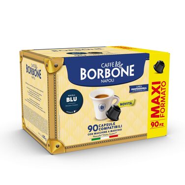 Кава Caffè Borbone Blaue Mischung в капсулах для Dolce Gusto, 90 шт