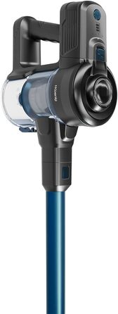 Акумуляторний пилосос H.Koenig UP600 PowerClean 22.2V: 3-в-1, LED-щітка, 40 хв роботи, 150 Вт, 2 швидкості, видалення шерсті тварин (блакитний)