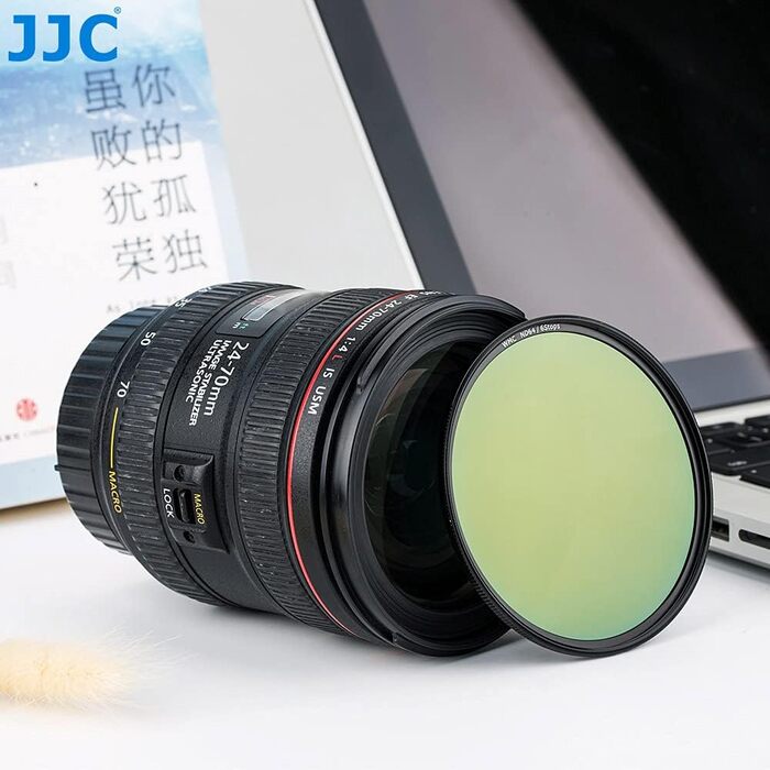 Фільтр ND64 JJC Graufilter – 72 мм, ультратонкий, багатошарове покриття, HD оптичне скло, професійний фільтр для фотографії
