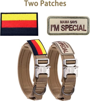 Регульоване нашийник для собак з контролем, тактичний, нейлон, з м'якою підкладкою, металева застібка, для середніх та великих собак, для полювання, тренувань, на відкритому повітрі, рожевий (M, рожевий)