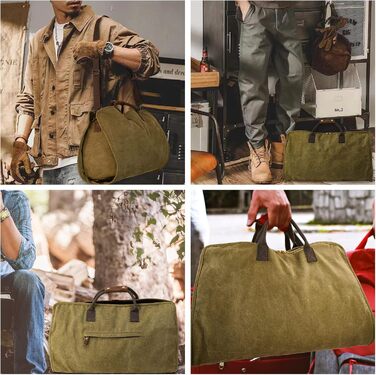Чоловічий дорожній костюм-органайзер 2-в-1 Canvas Leder для одягу та аксесуарів (Армійський зелений)