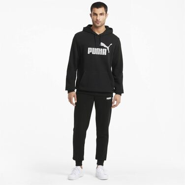 Чоловіча толстовка-худі Puma ESS No. 1 Logo Hoodie TR чорного кольору, розмір XXL