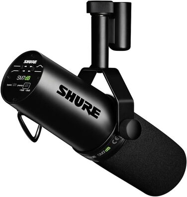 Мікрофон Shure SM7dB - динамічний вокальний мікрофон для радіо, подкастів та запису, XLR, теплий звук