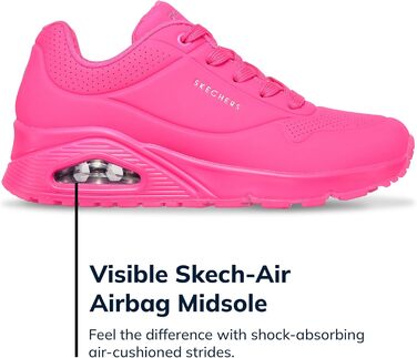 Жіночі кросівки Skechers UNO Night Shades, рожевий колір, матеріал Durabuck