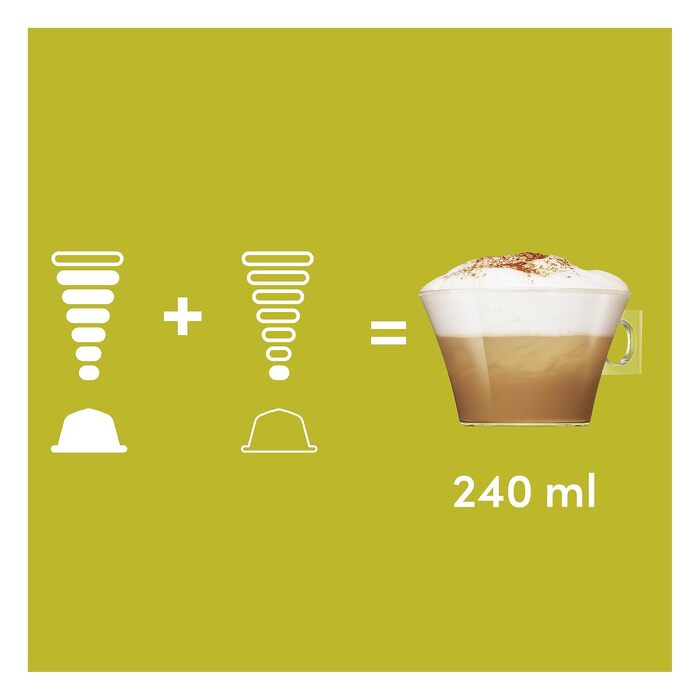 Кавові капсули NESCAFÉ Dolce Gusto Cappuccino, 30 капсул (набір 3 упаковки), 349.67 г