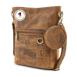 Сумка через плече Berliner Bags Siena Vintage з натуральної шкіри - жіноча сумка-месенджер (Горіховий колір)