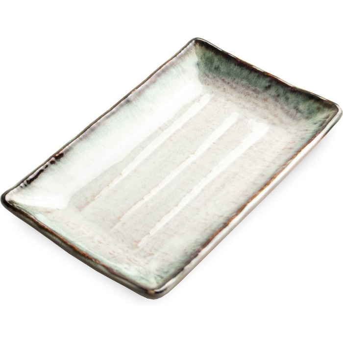 Набір суші SHIRO з білого порцеляну: 2 тарілки, 2 соусники, палочки, виготовлено в Японії