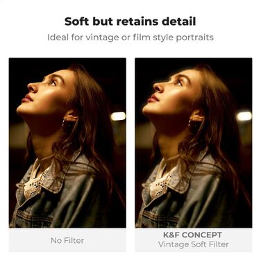 Фільтр K&F Concept 49мм Vintage Soft 1/4, оптичне скло з нанопокриттям Nano-Xcel