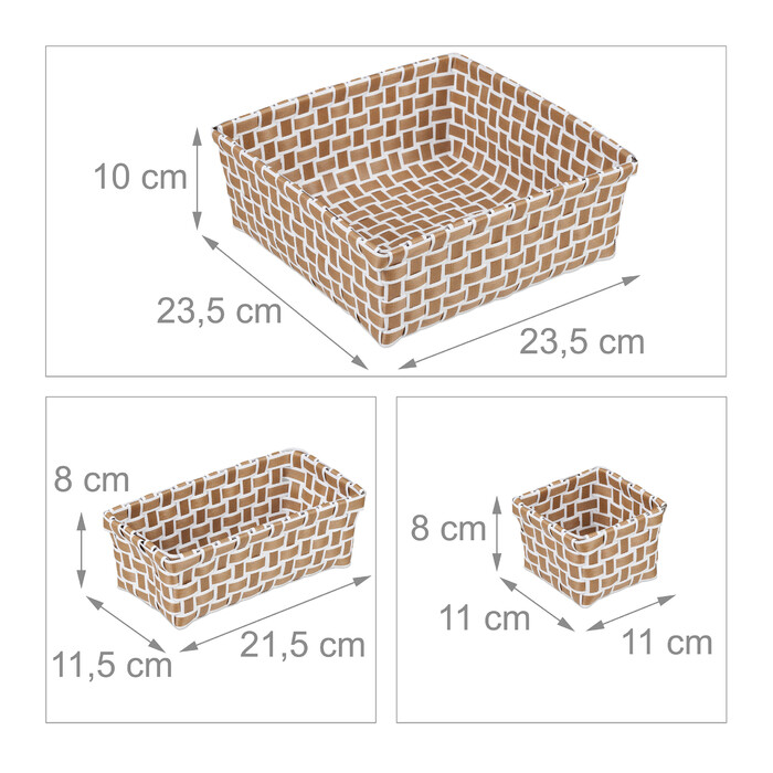 Set of 4 Woven Storage Baskets