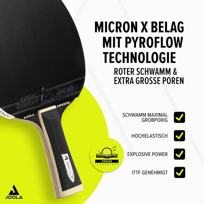 Стіл тенісний Joola Infinity Z – професійний ракетковий набір з покриттям Micron X та магнітною коробкою