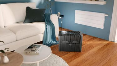 Зволожувач повітря Venta Luftbefeuchter LW25 Comfort Plus: тиха робота 24 дБ, 3 Вт, холодний випар, 7 л, до 45 м², авто, нічний режим, функція аромадифузора, колір білий