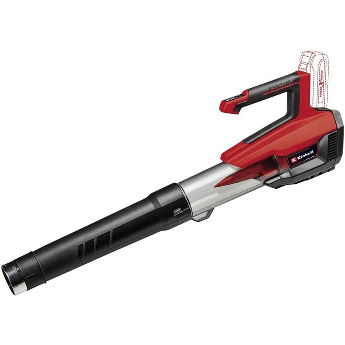 Акумуляторний повітродув Einhell GP-LB 18/200 Li Solo Power X-Change, 18В, літій-іонний, осьова турбіна, потік 670 м³/год, набір для очищення ринв, без акумулятора та зарядного пристрою