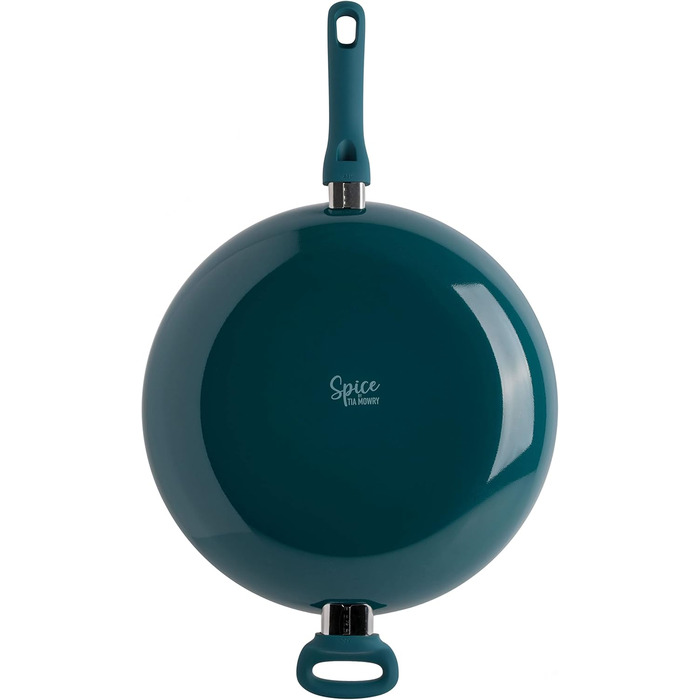 Набір кухонного посуду Spice by Tia Mowry (10 предметів) з керамічним покриттям, антипригарний, блакитно-зелений, Trace of Paradise