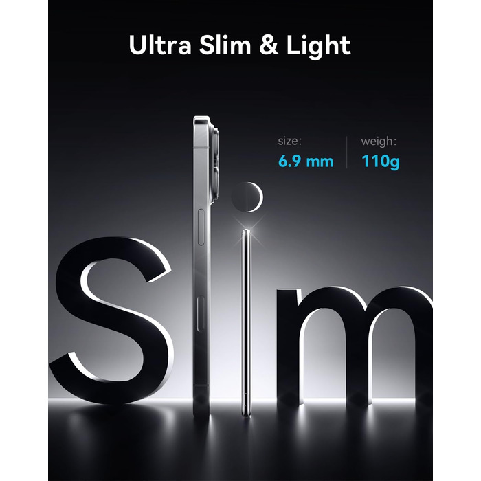 PowerBank Kuulaa Ultra Slim 5000 mAh з MagSafe, Type-C 20W, Швидка зарядка, 7.2 мм, для iPhone 16/15/14/13/12 (білий)