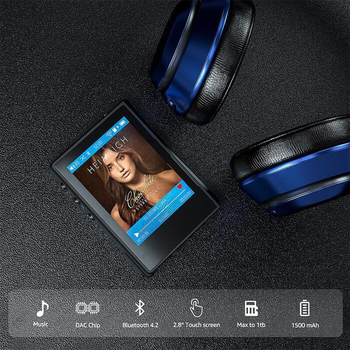 MP3 плеєр F22 HiFi Bluetooth з DAC чіпом, 2.8
