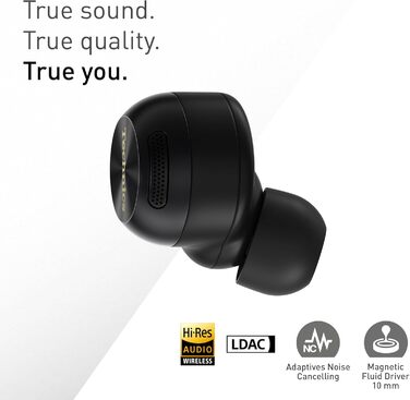 Technics EAH-AZ100E-S Бездротові навушники з активним шумозаглушенням, 10 мм драйвер, Multipoint Bluetooth, Voice Focus AI, комфортні, сріблясті