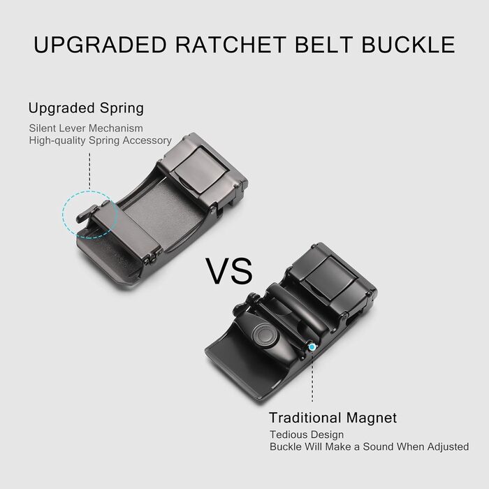 Чоловічий шкіряний ремінь SENDEFN з автоматичною застібкою, ширина 35 мм, регульований розмір, для джинсів та ділового костюма, колір: чорний/золотий, 115 см (32-38 дюймів)